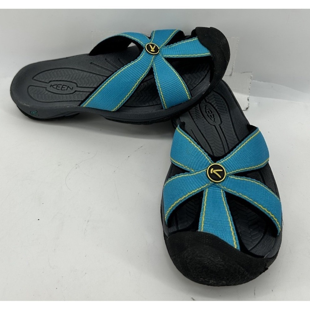 Keen Slip On Strap Sandals Blue Cross Strap Women's Size 6
